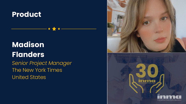 Madison Flanders specialises in mobile app development and new product launches, including managing the launch of NYT Audio.