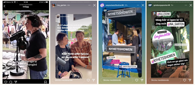 Göteborgs-Posten wanted to attract younger audiences, so it sent its podcast to a music festival.